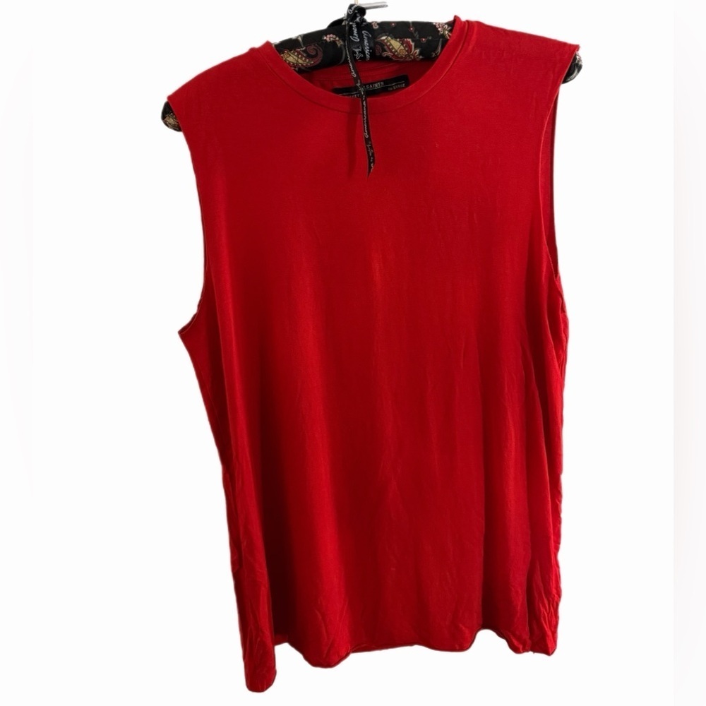All Saints Bold Red Tank Top